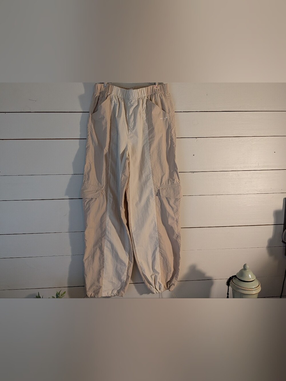 Wilo The Label Cargo Pants with Elastic Waist and Ankle